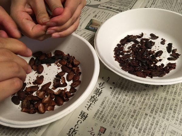 輸入したカカオ豆からチョコレートを作るワークショップを開催！真のチョコレートの作り方！！ (4)
